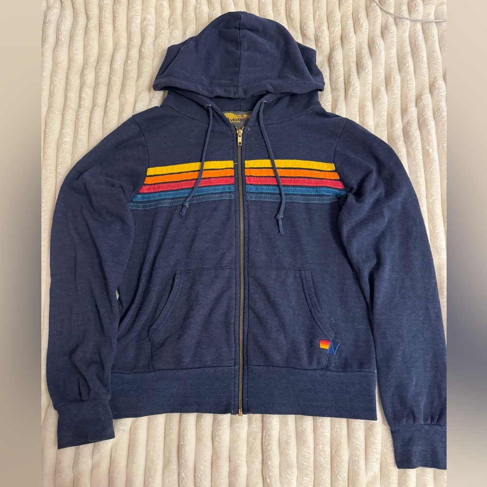 Aviator Nation Zip up Navy